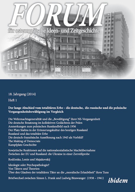 Book cover image for Forum für osteuropäische Ideen- und Zeitgeschichte. 18. Jahrgang, Heft 1 ISBN: 9783838207223